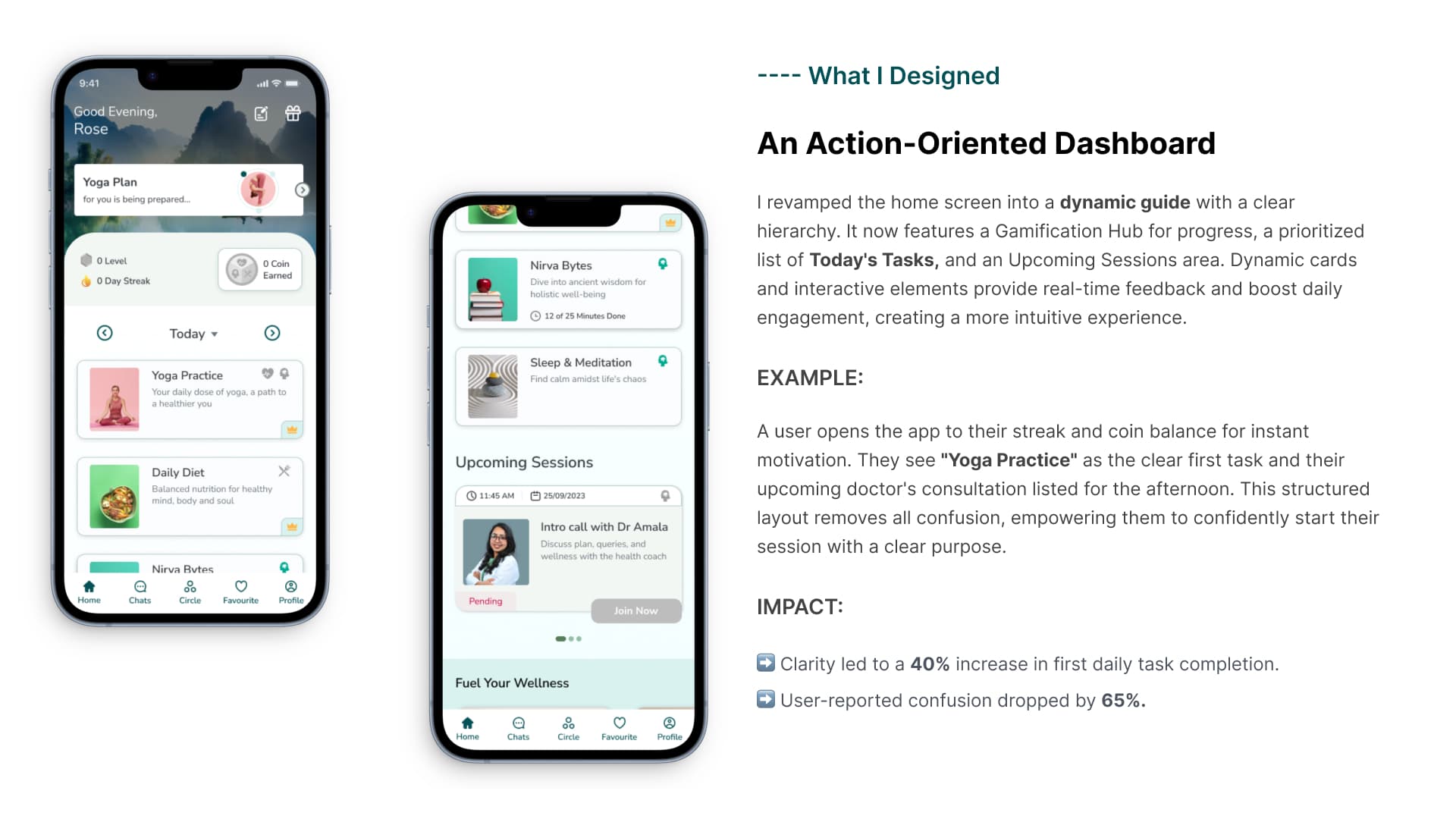 I was responsible for the entire end-to-end design process, from initial research to a final, polished user interface